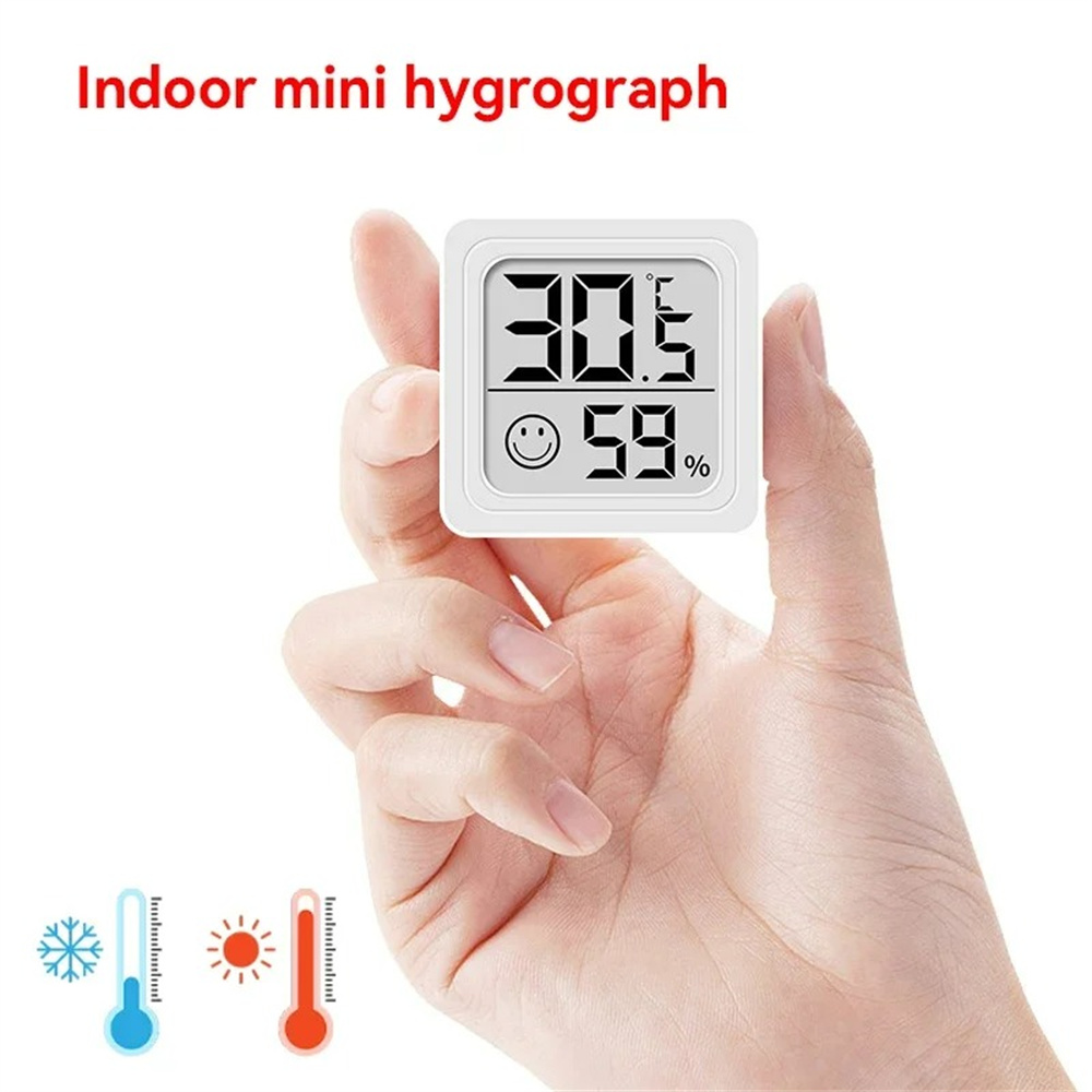 Weather Station Indoor - Termometer Digital LCD Portabel Jam Meja