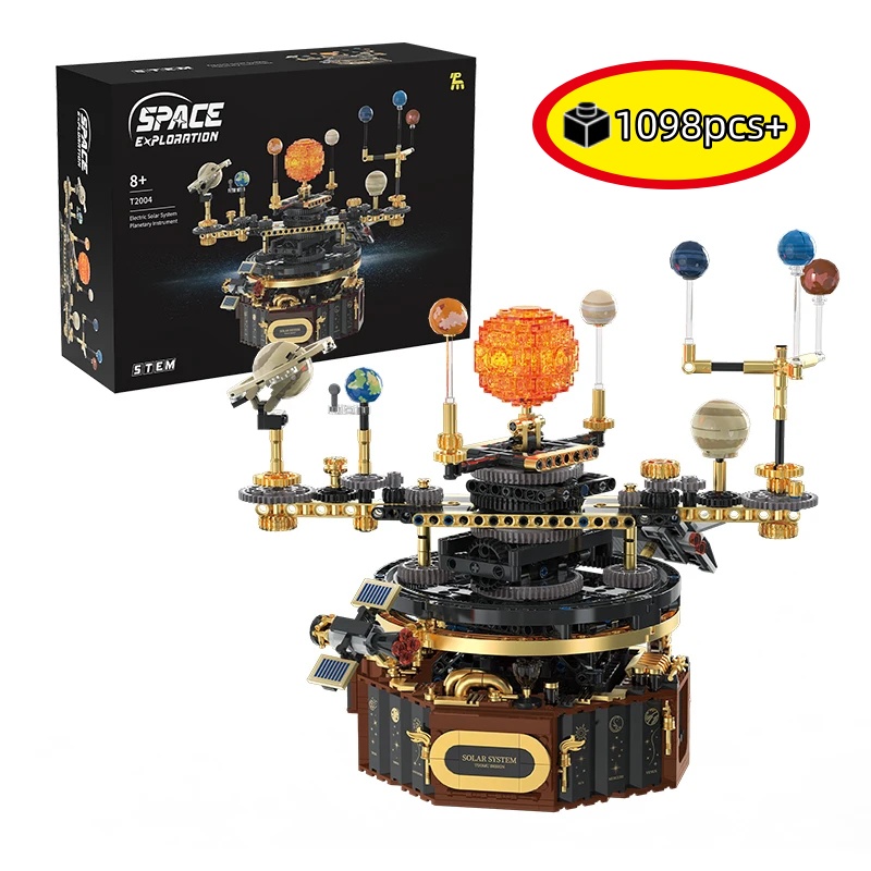 Solar System Orrery - Mainan Edukasi STEM Kreatif, Lampu Sistem