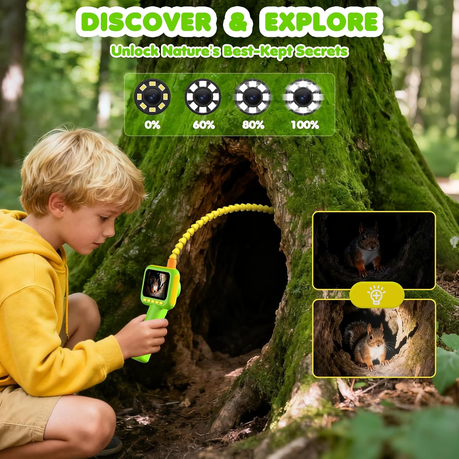 Science Kit - Endoskop untuk Anak-anak, Kamera Ular Borescope