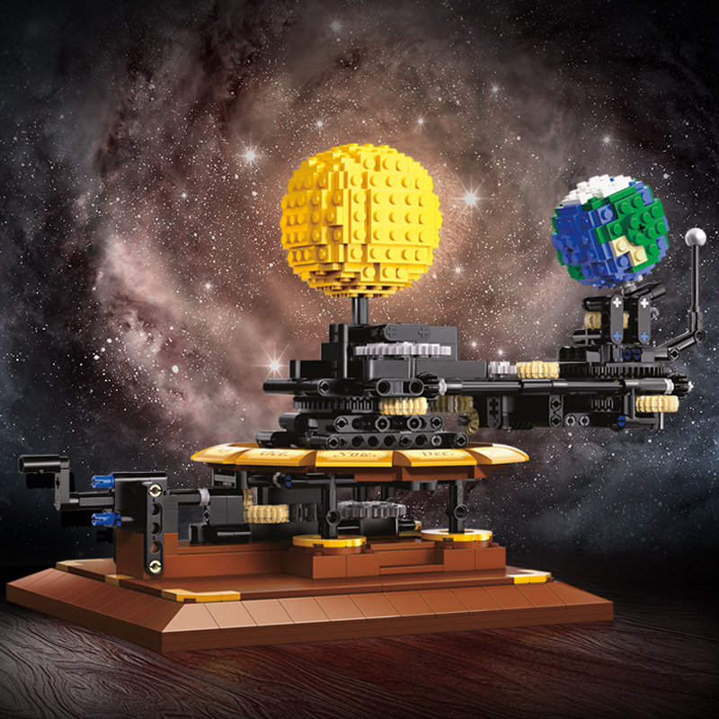 Solar System Orrery - Bumi, Bulan dan Matahari Model Orrery