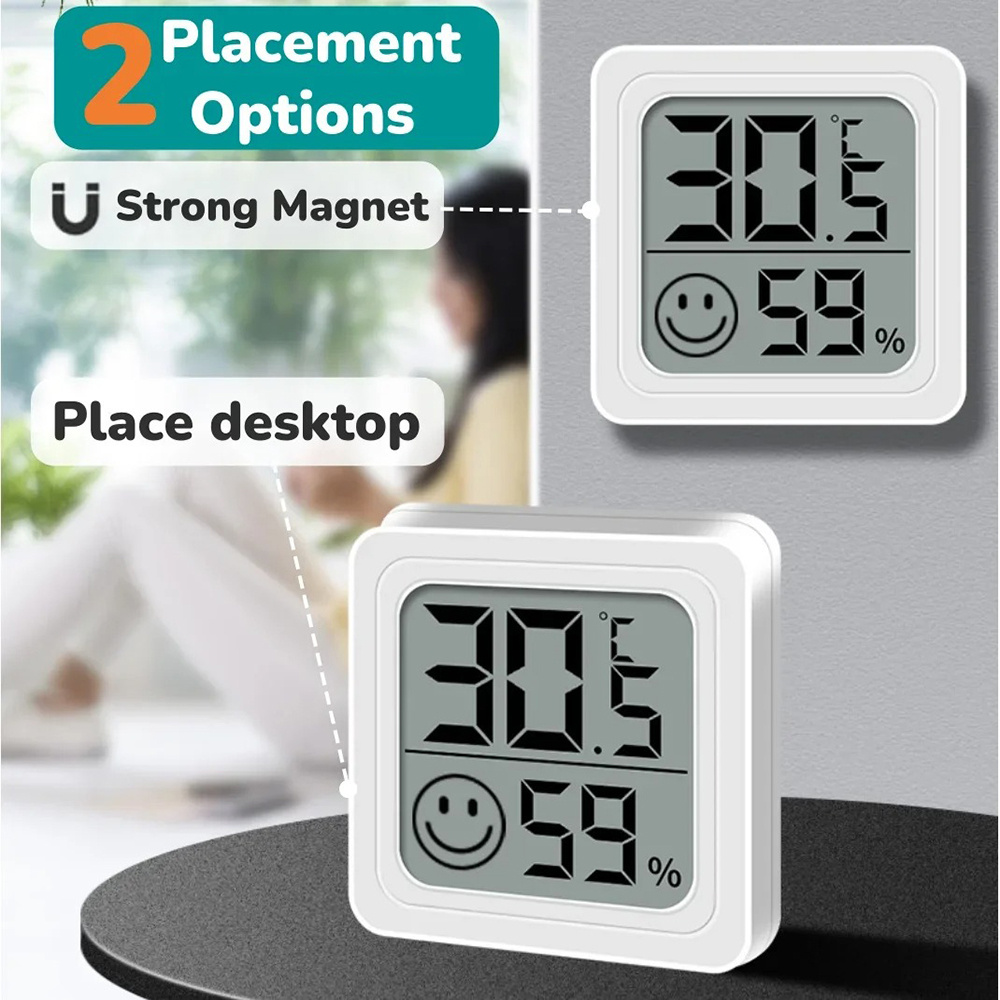 Termometer Digital LCD Portabe - Weather Station Indoor ulasan dan harga