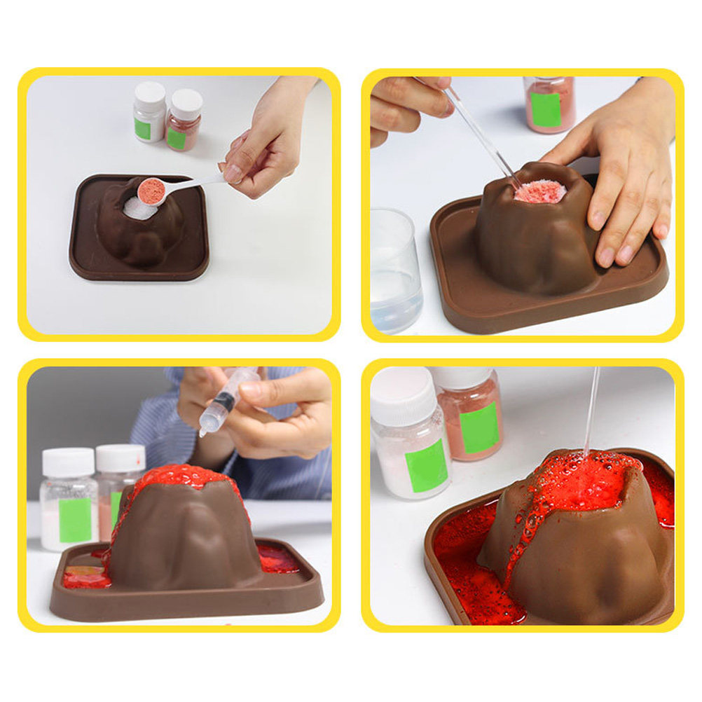 10Pcs Cetakan Gunung Berapi, A - Volcano Kit Eruption ulasan dan harga