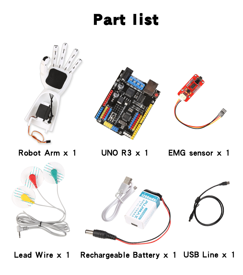 Sensor EMG lengan robot Sensor - Science Robot ulasan dan harga