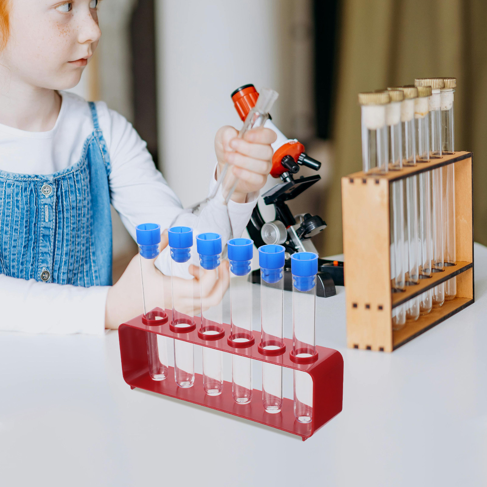 1Set Tabung Uji Sains Plastik  - Science Kit ulasan dan harga