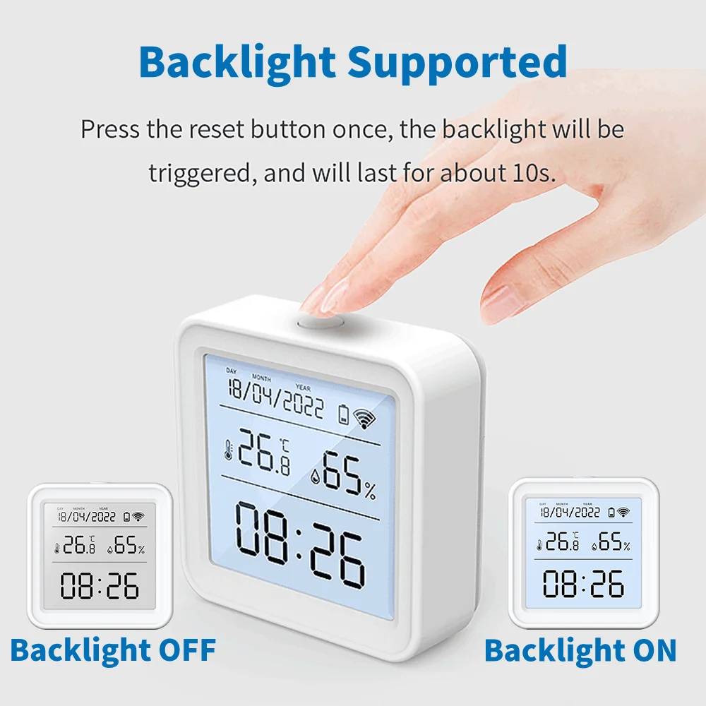 Zigbee Tuya termometer detekto - Weather Station Indoor ulasan dan harga
