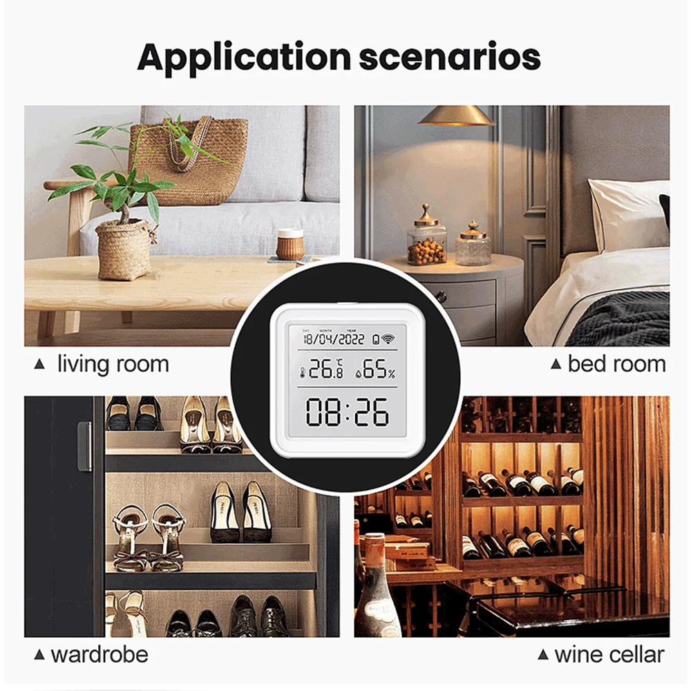Zigbee Tuya termometer detekto - Weather Station Indoor ulasan dan harga