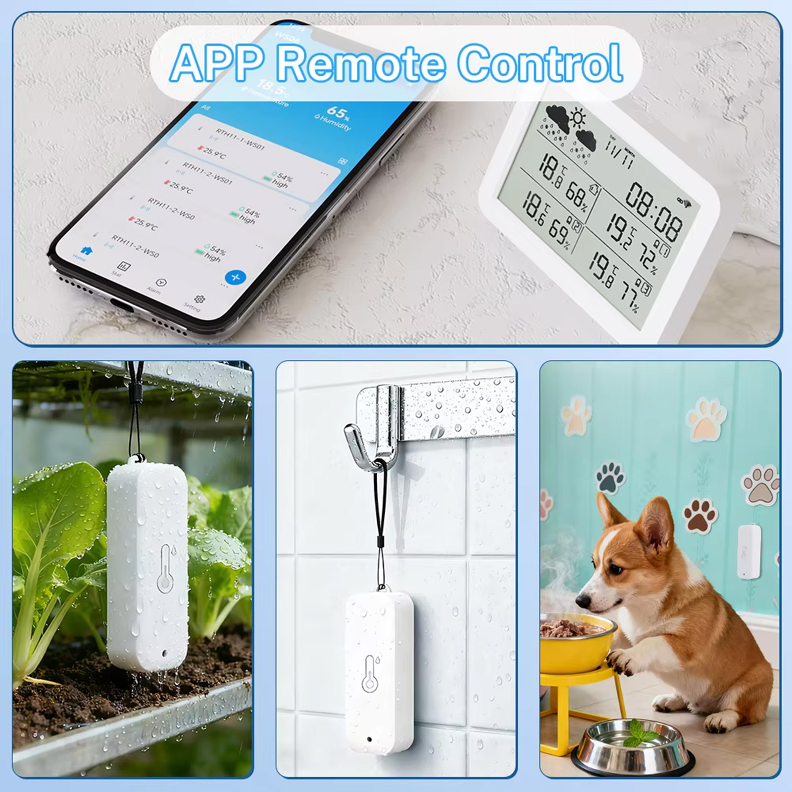 Stasiun Cuaca Tuya WiFi+RF433, - Weather Station Indoor ulasan dan harga